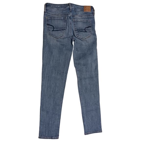 American Eagle Low-Rise Super Stretch Skinny Jeans Women’s 2 Short 25Wx27L - Picture 2 of 11